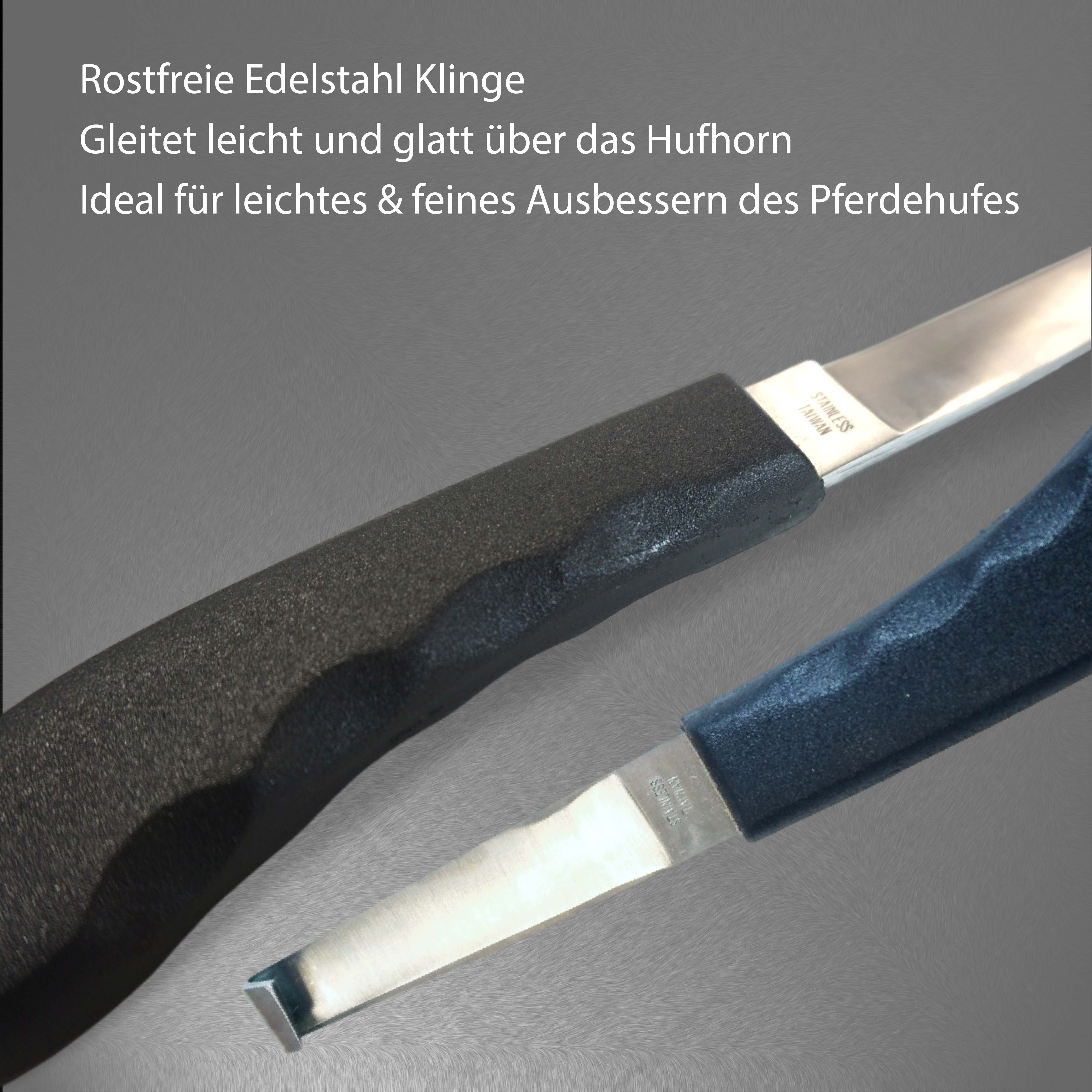 Hufmesser für Pferde, Rechts- und Linkshänder